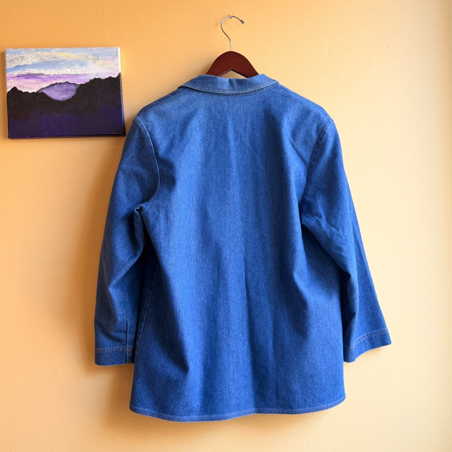 Koret City Blues Made in USA Denim Blazer Size 12