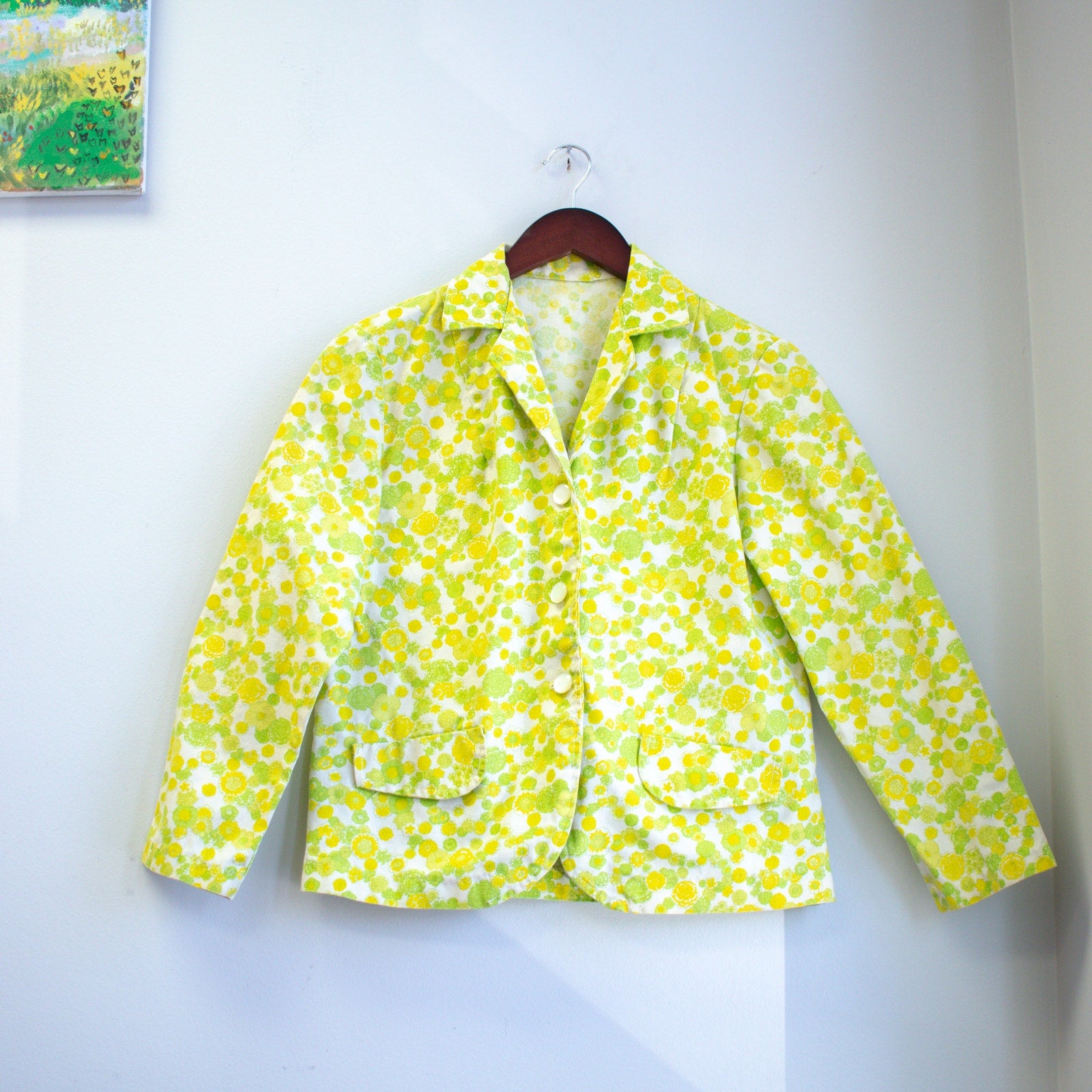 Vintage Floral Blazer Size Small