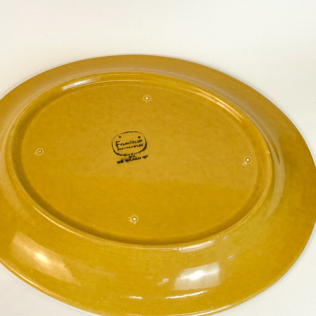 Franciscan Earthenware Amapola Dinner Plate Gold 10.75”