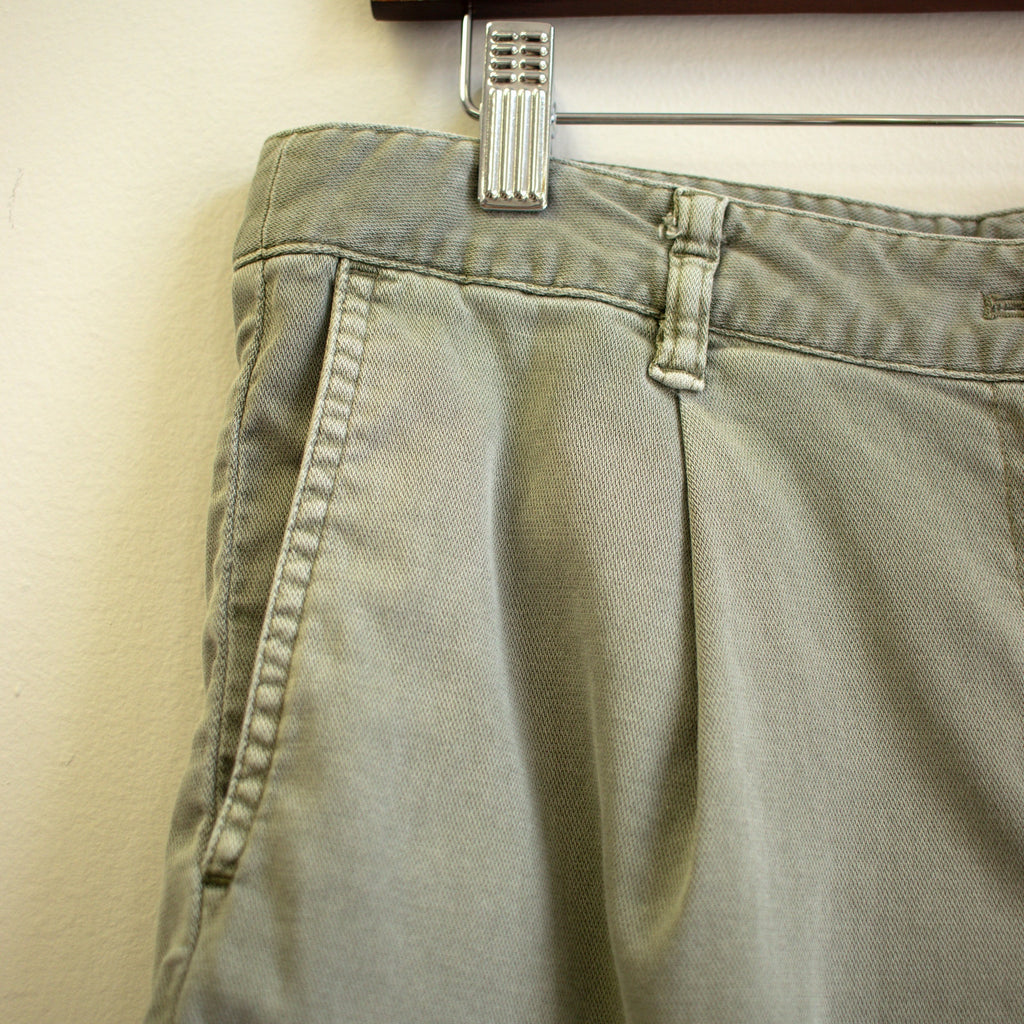 J.Jill Washed Olive Pleated Shorts Size 8