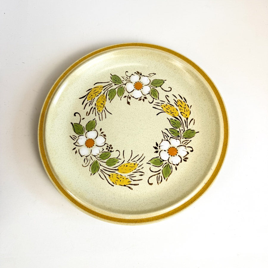 HEARTHSIDE Prairie Flowers Dinner Plate Garden Festival Hand Painted Stoneware
