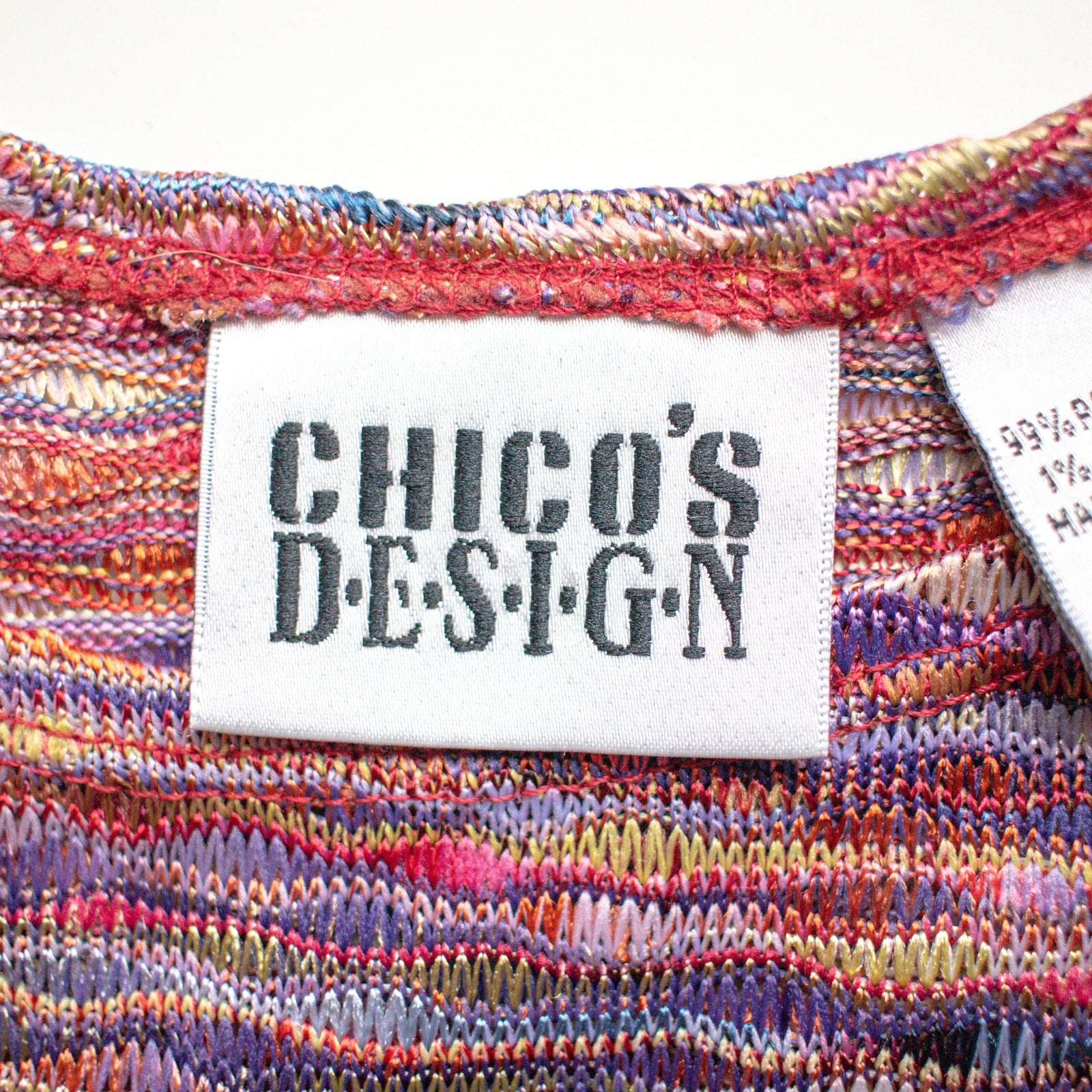 Chico's Multi-Color Tank Top Size 2