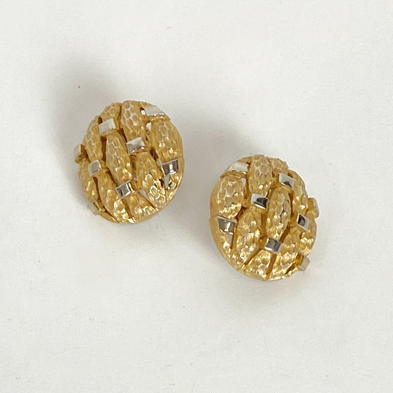 Napier Gold and Silver Tone Clip On Earrings