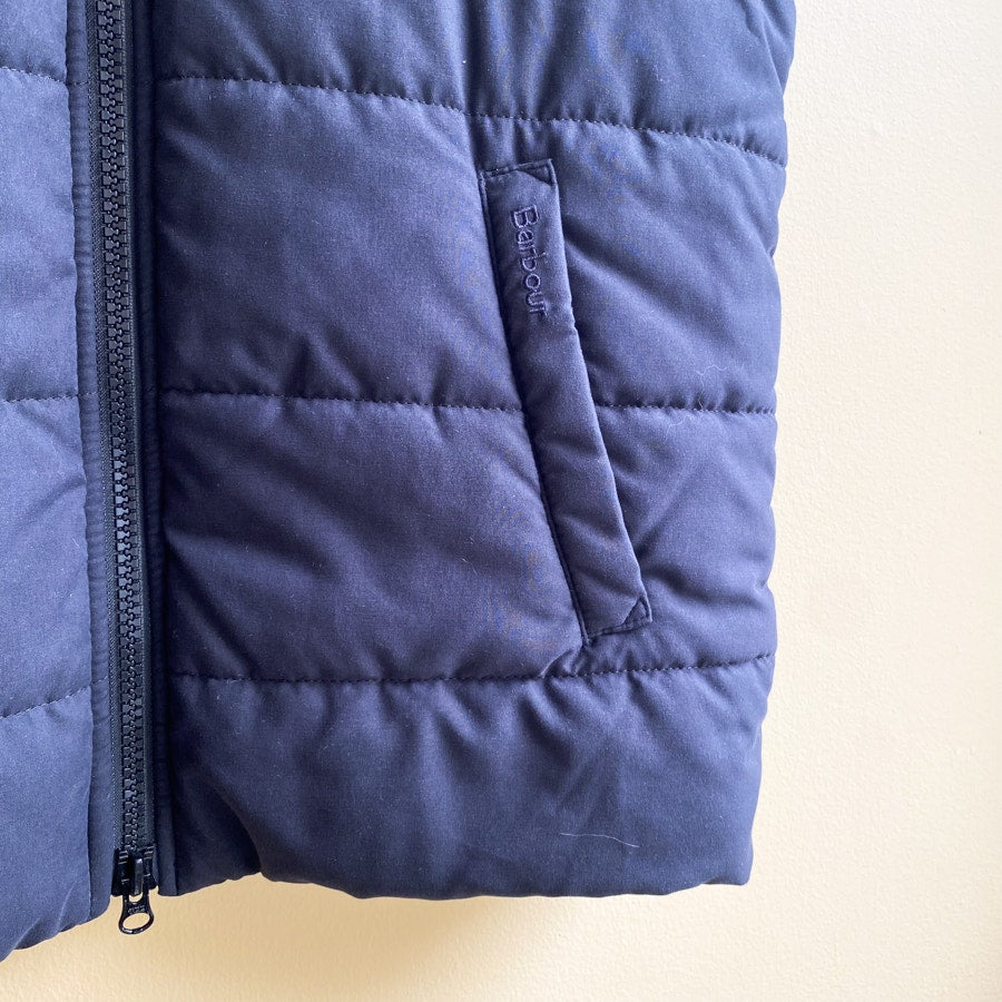 Quilted Vest Barbour Gilet Size Medium Navy