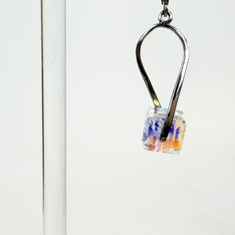 Sterling Silver Prism Earrings