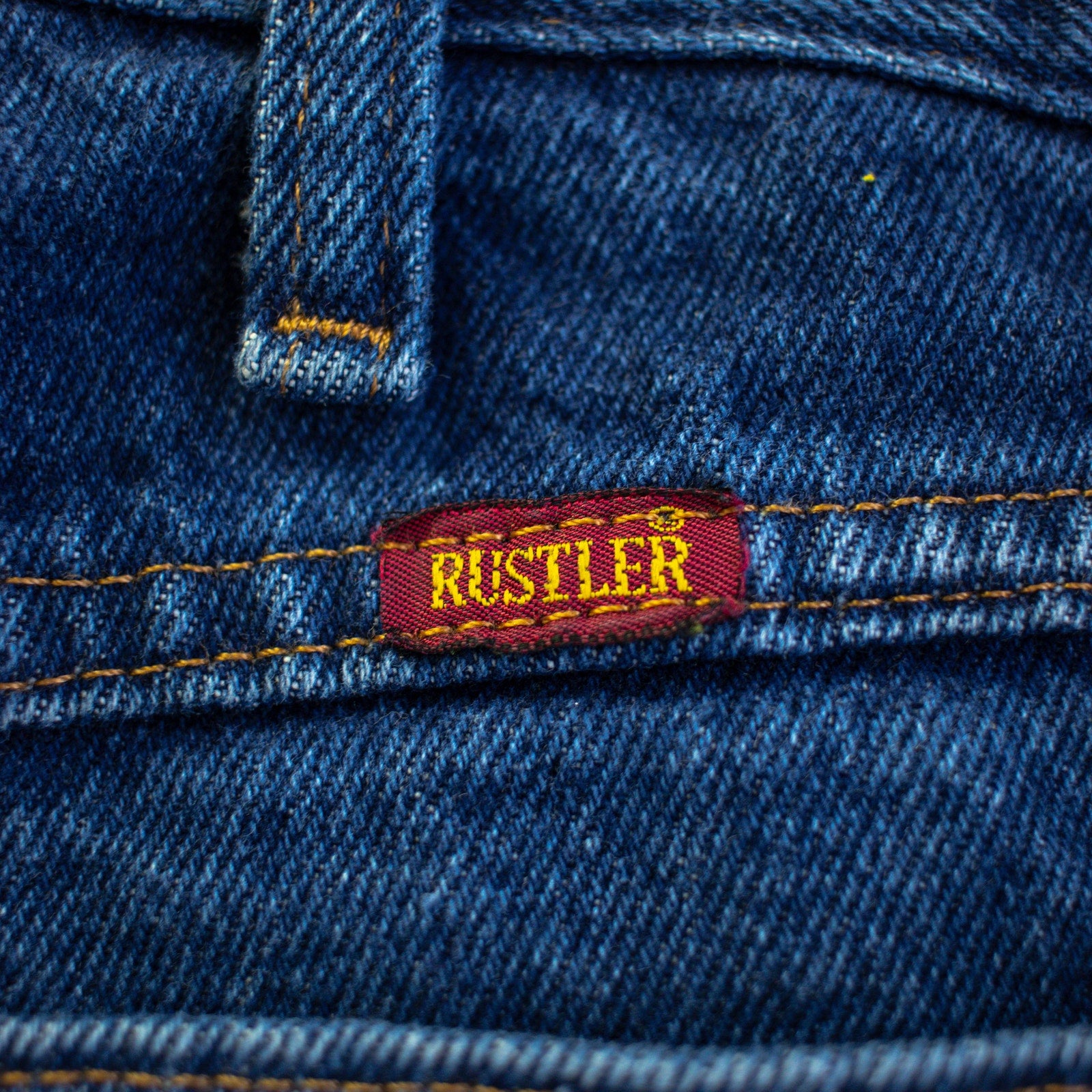 Rustler Straight Fit Dark Wash Jeans Size 36x29