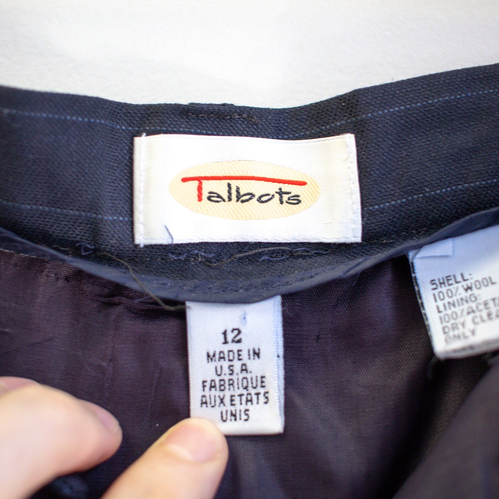 Talbots Wool Pinstripe Dress Pants Size 12