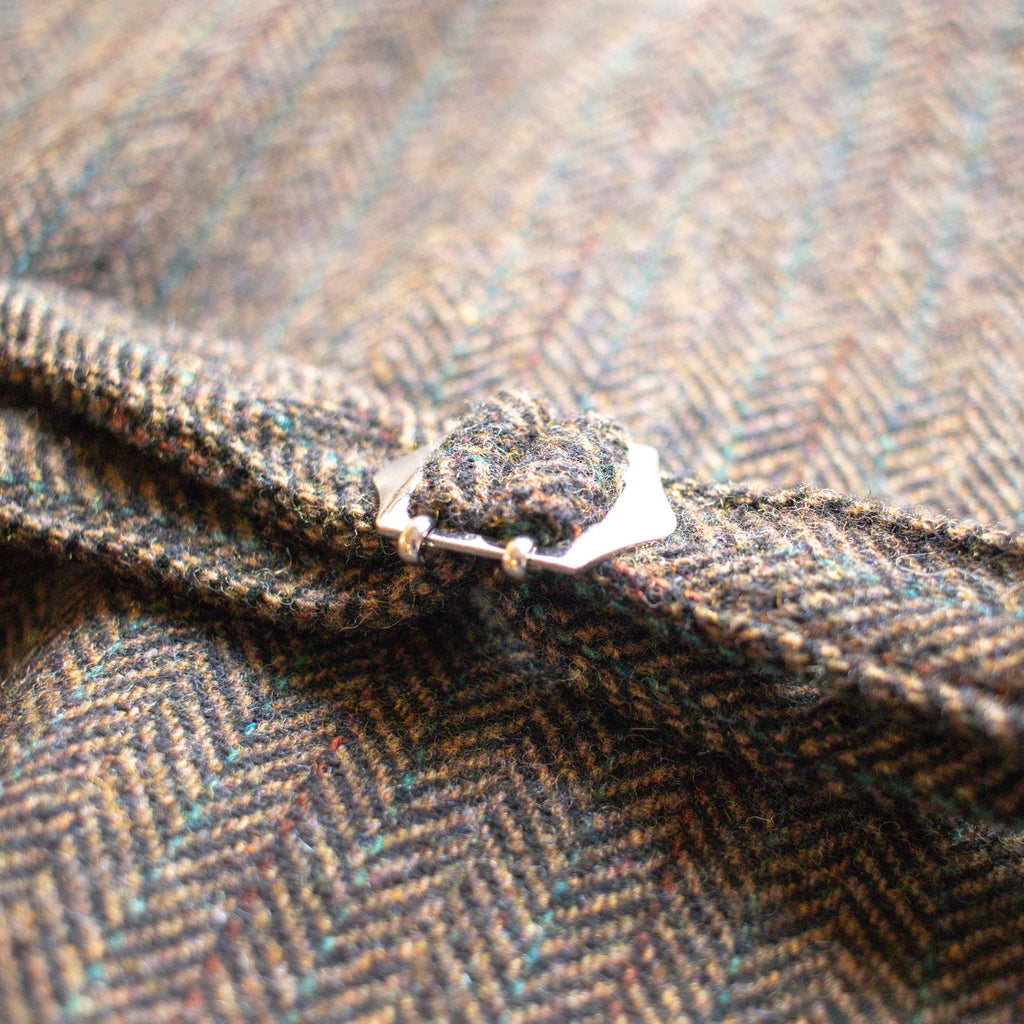 Vintage Brown Herringbone Vest Size Medium