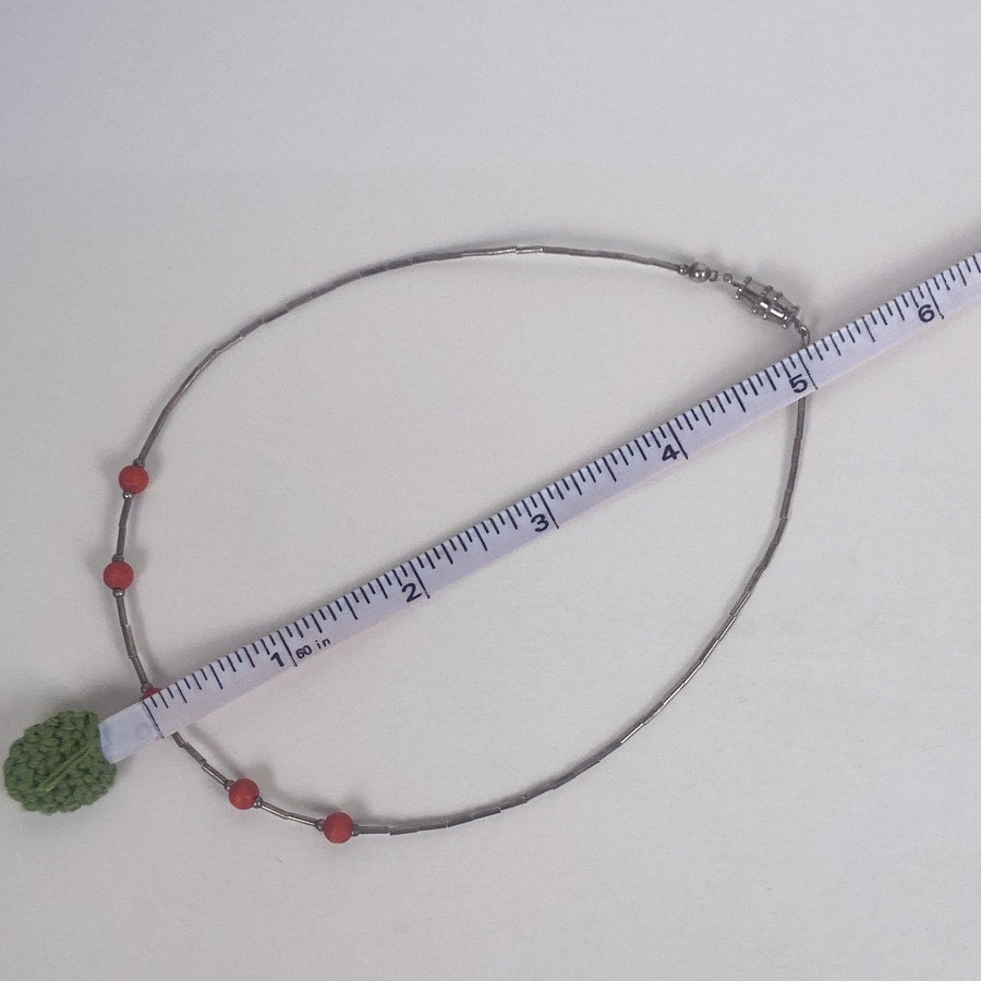 Red and Silver Choker