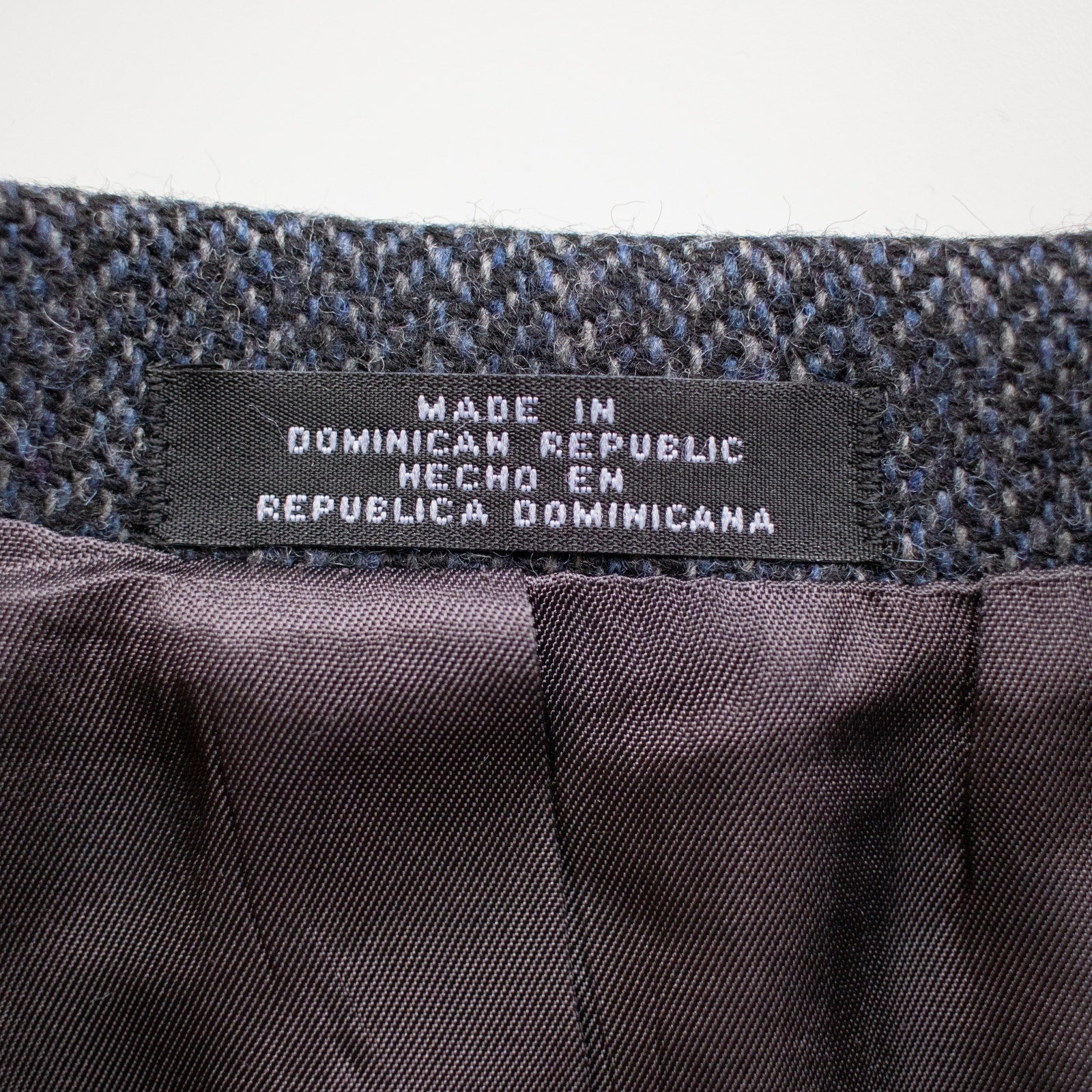 Stafford Wool Dark Blue-Gray Men's 2 Button Blazer Size 42R