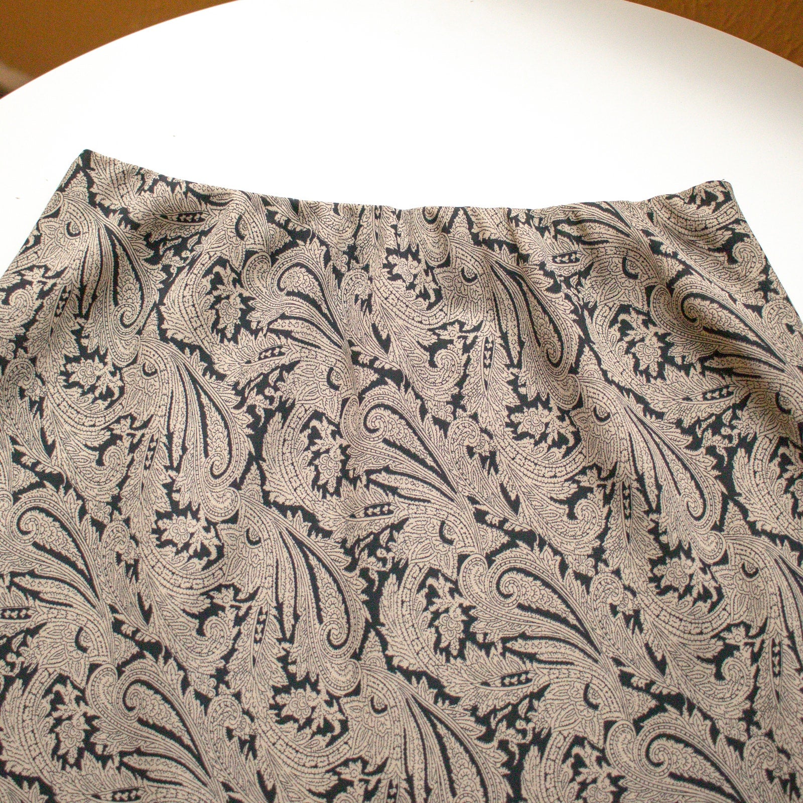 Talbots Paisley A-Line Knee Length Skirt Size 10