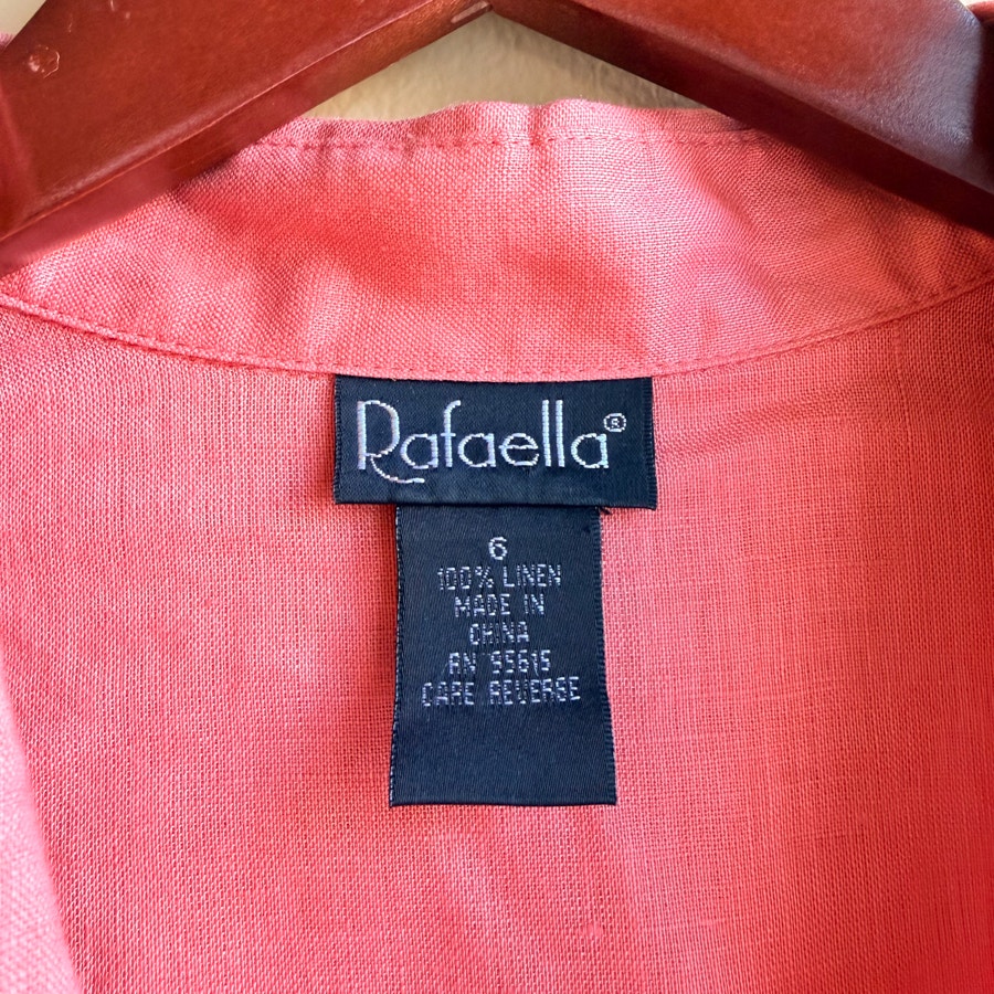 Women's 100% Linen Top Size 6