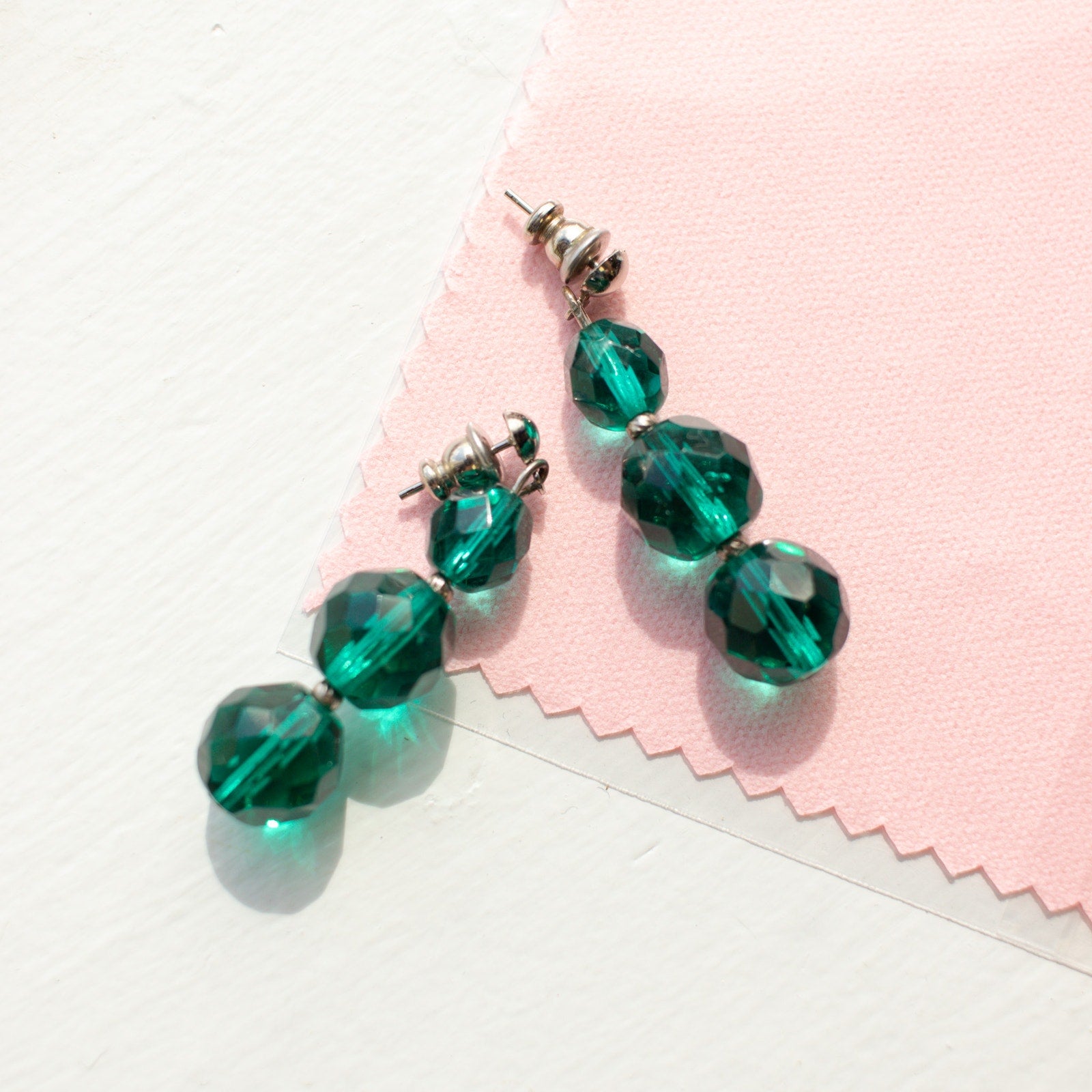 Turquoise Beaded Dangle Earrings