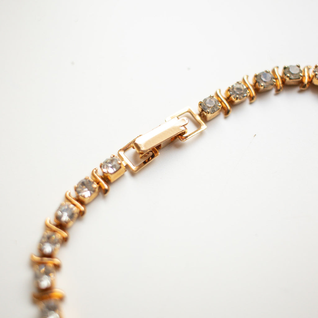 Vintage Jewelry Tennis Bracelet | Costume Jewelry