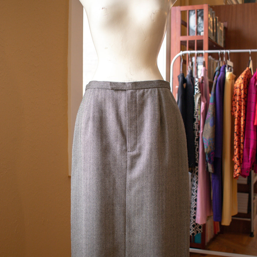 Vintage Long Gray Skirt