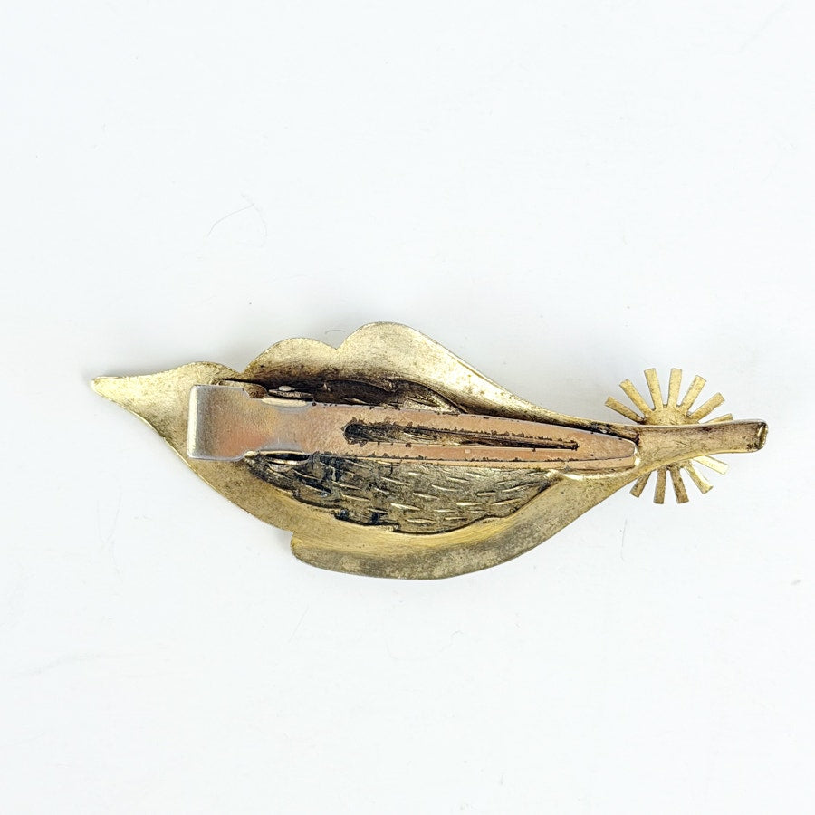 Hair Clip Late 50s Gold-Tone