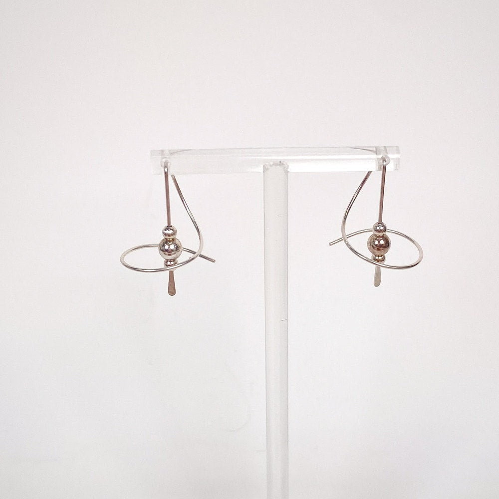 Sterling Ear Spirals Hallmarked ME