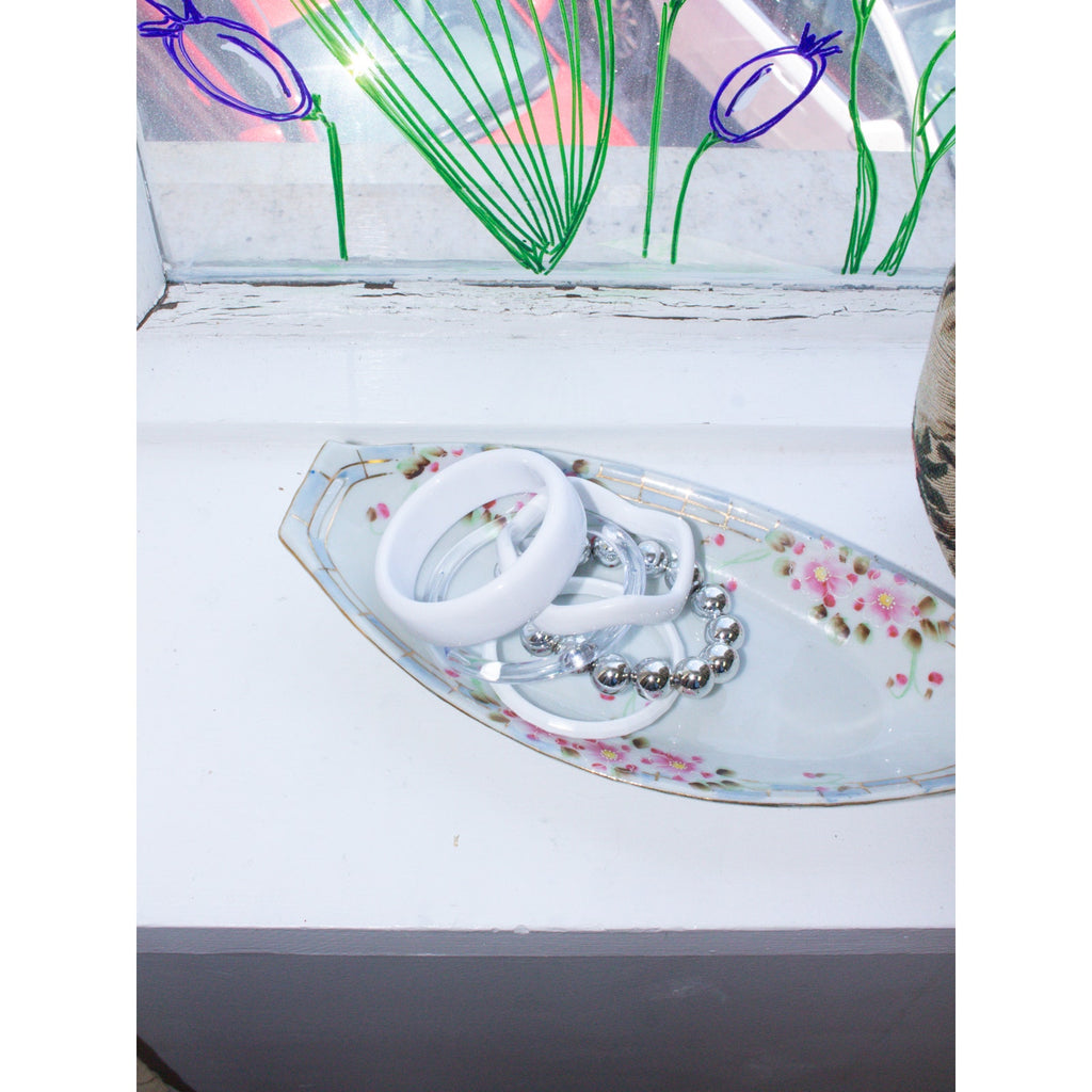 White Bangle Set