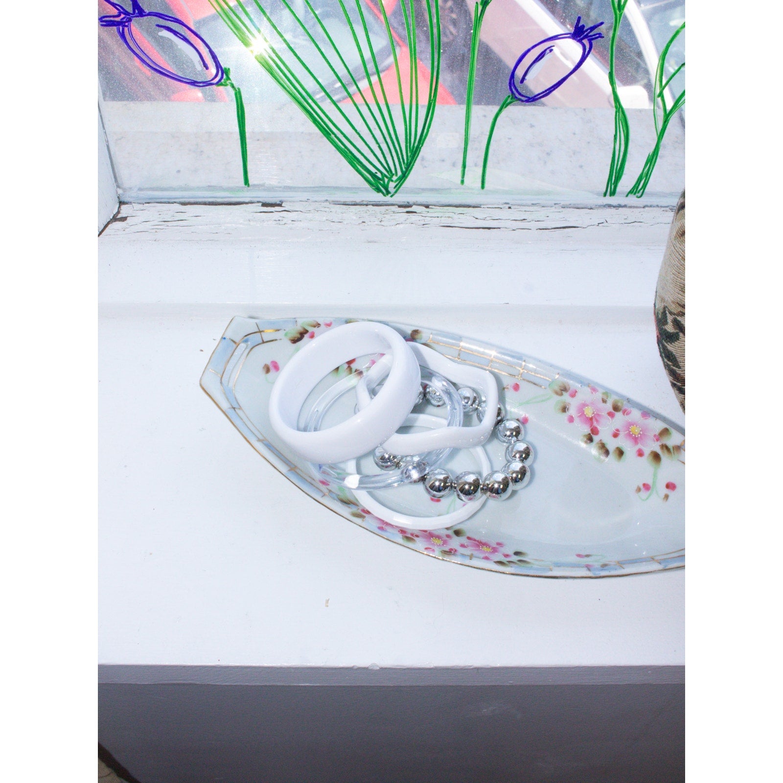 White Bangle Set
