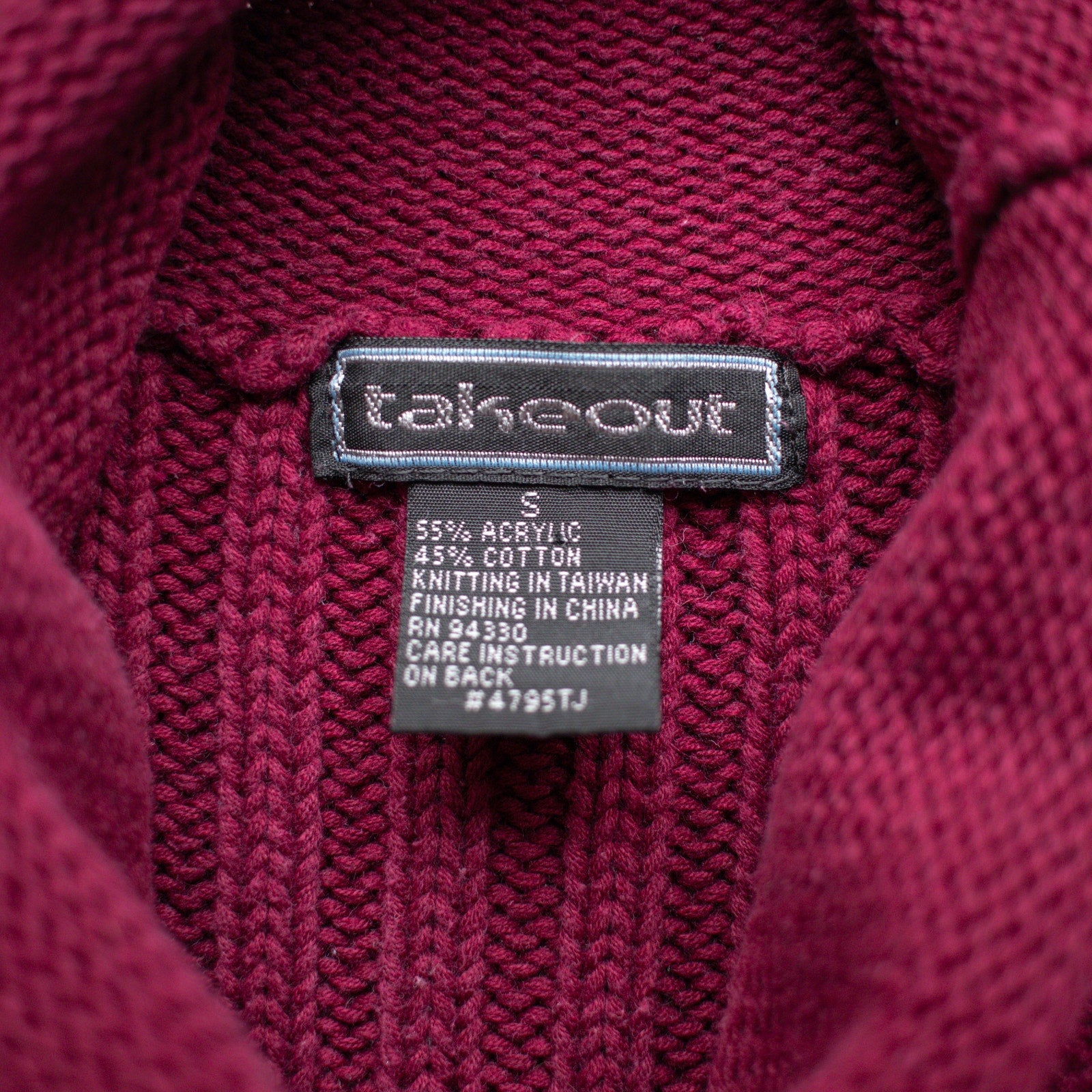 Vintage Burgundy Sweater