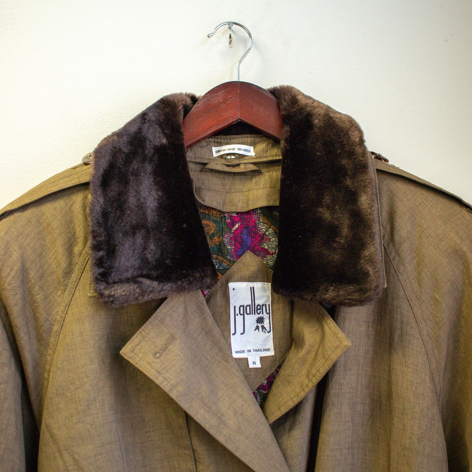 Vintage Trench Coat Size 8