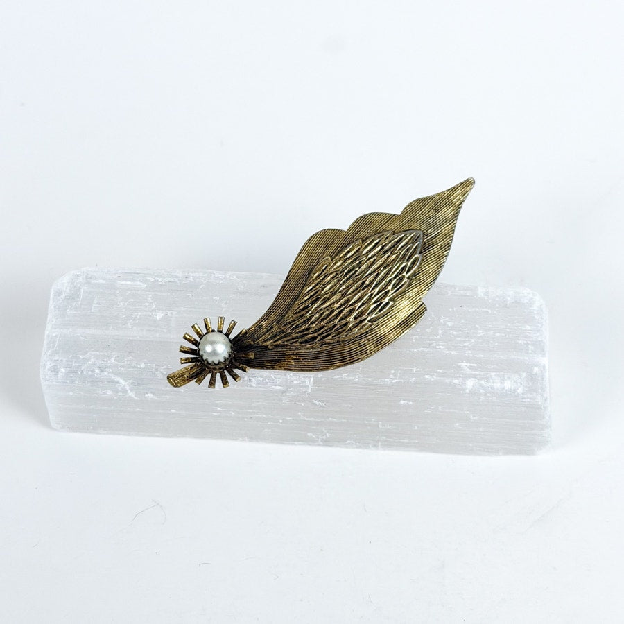 Hair Clip Late 50s Gold-Tone