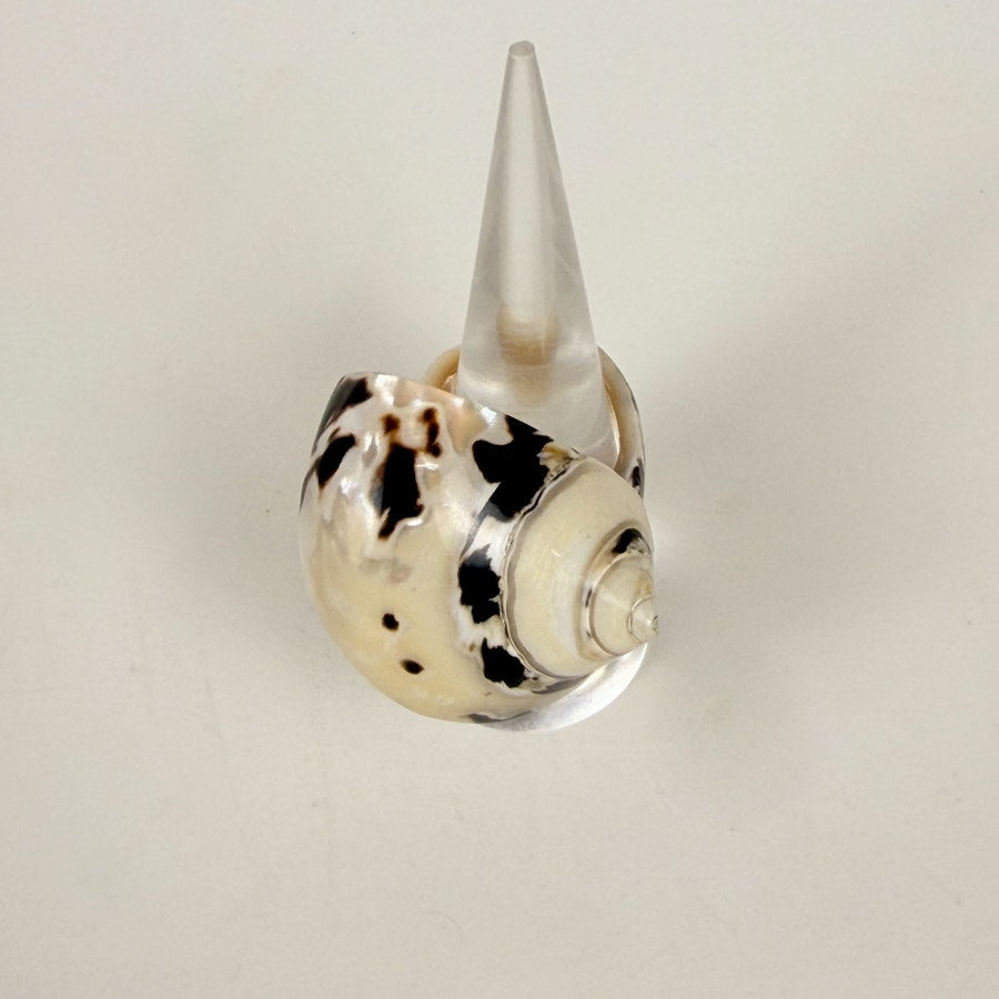 Vintage Carved Shell Ring