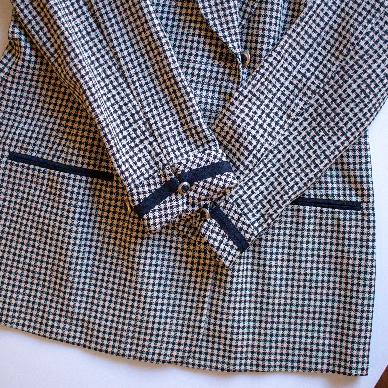Vintage Danny & Nicole New York Houndstooth Blazer Size 10T