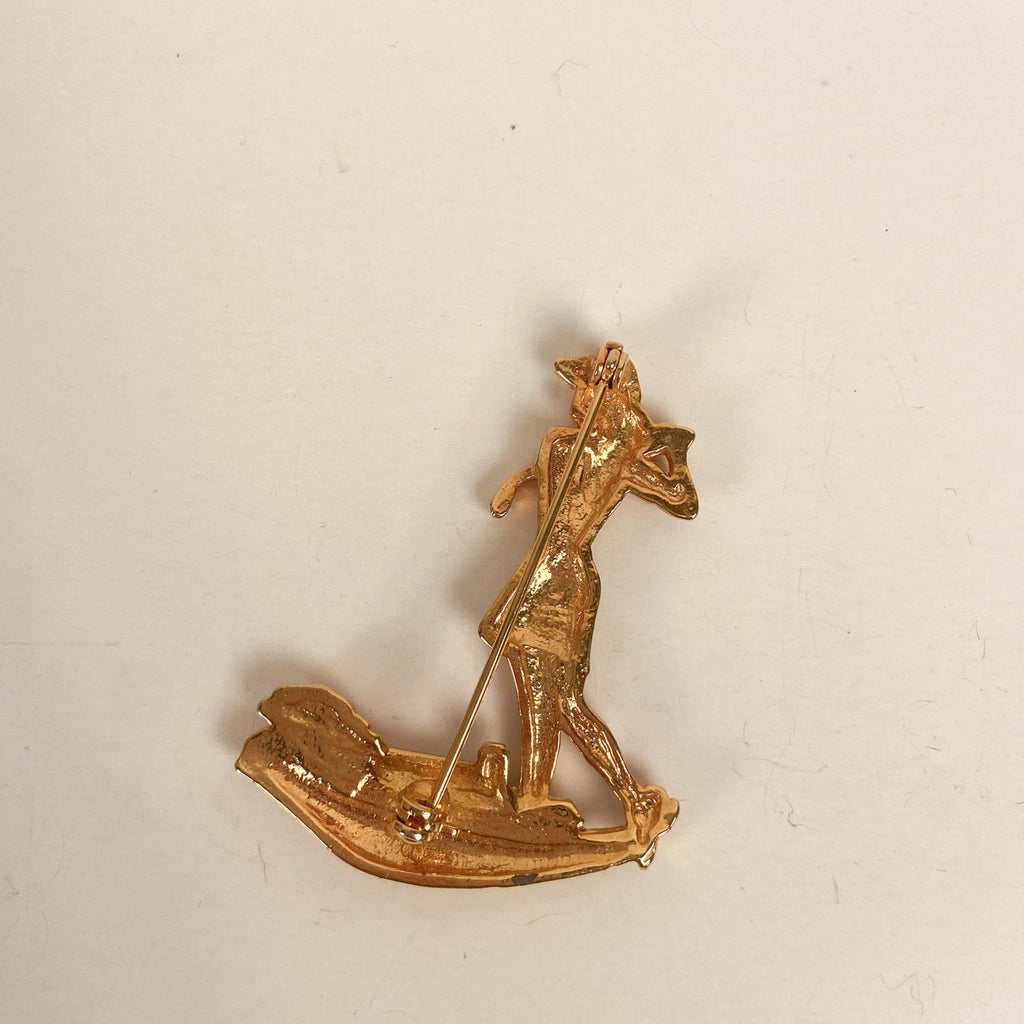 Girl Golfer Brooch