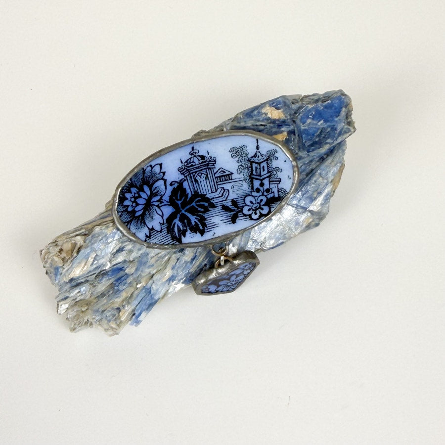 Handmade Vintage Ceramic Brooch