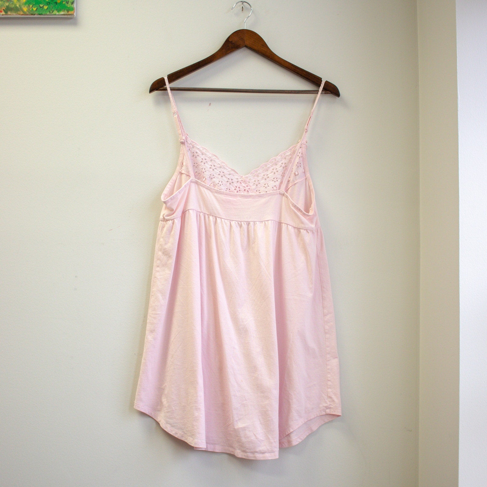 Victoria's Secret Light Pink Eyelit Top Knighty Size Medium