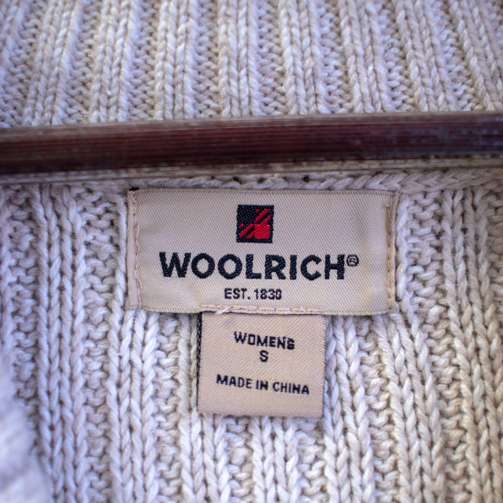 Woolrich Oatmeal Sweater Vest Size Small