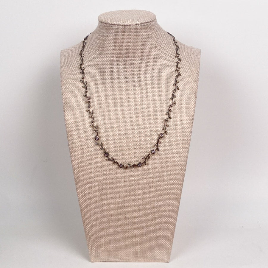 Sterling Silver and Amethyst Gemstone Necklace