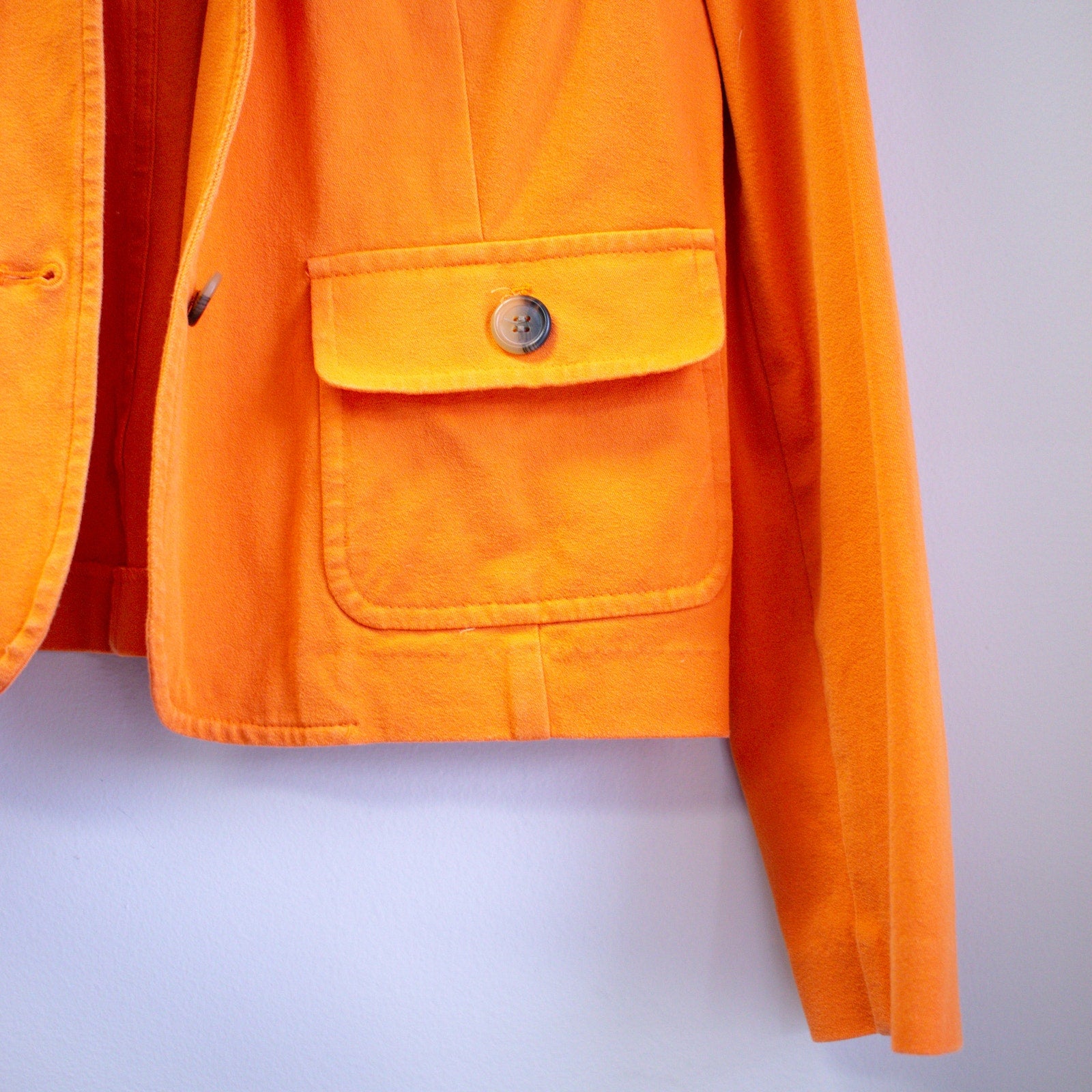 Vintage Liz Claiborne Orange Blazer Size 10