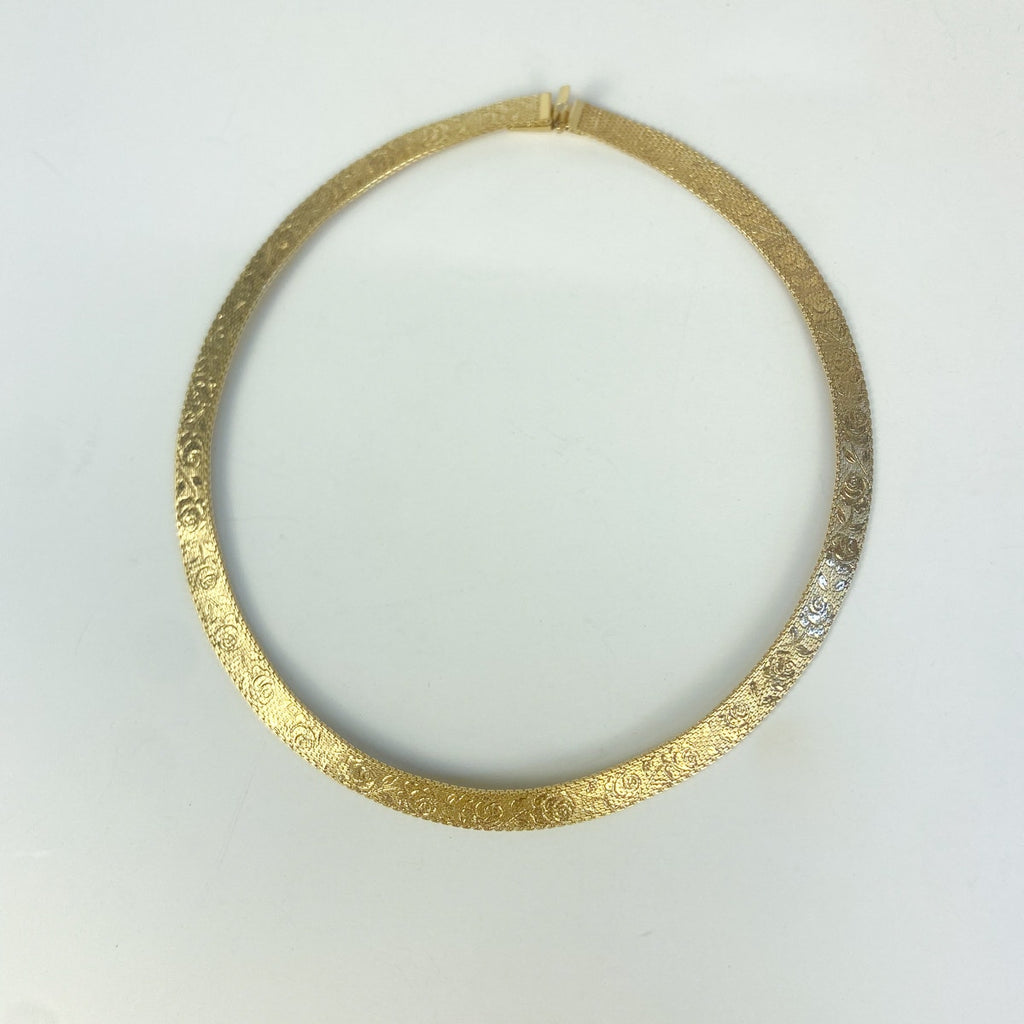 Gold Tone Collar Necklace