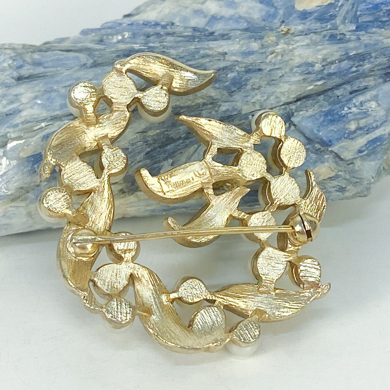 Vintage Trifari Wreath Leaf Brooch