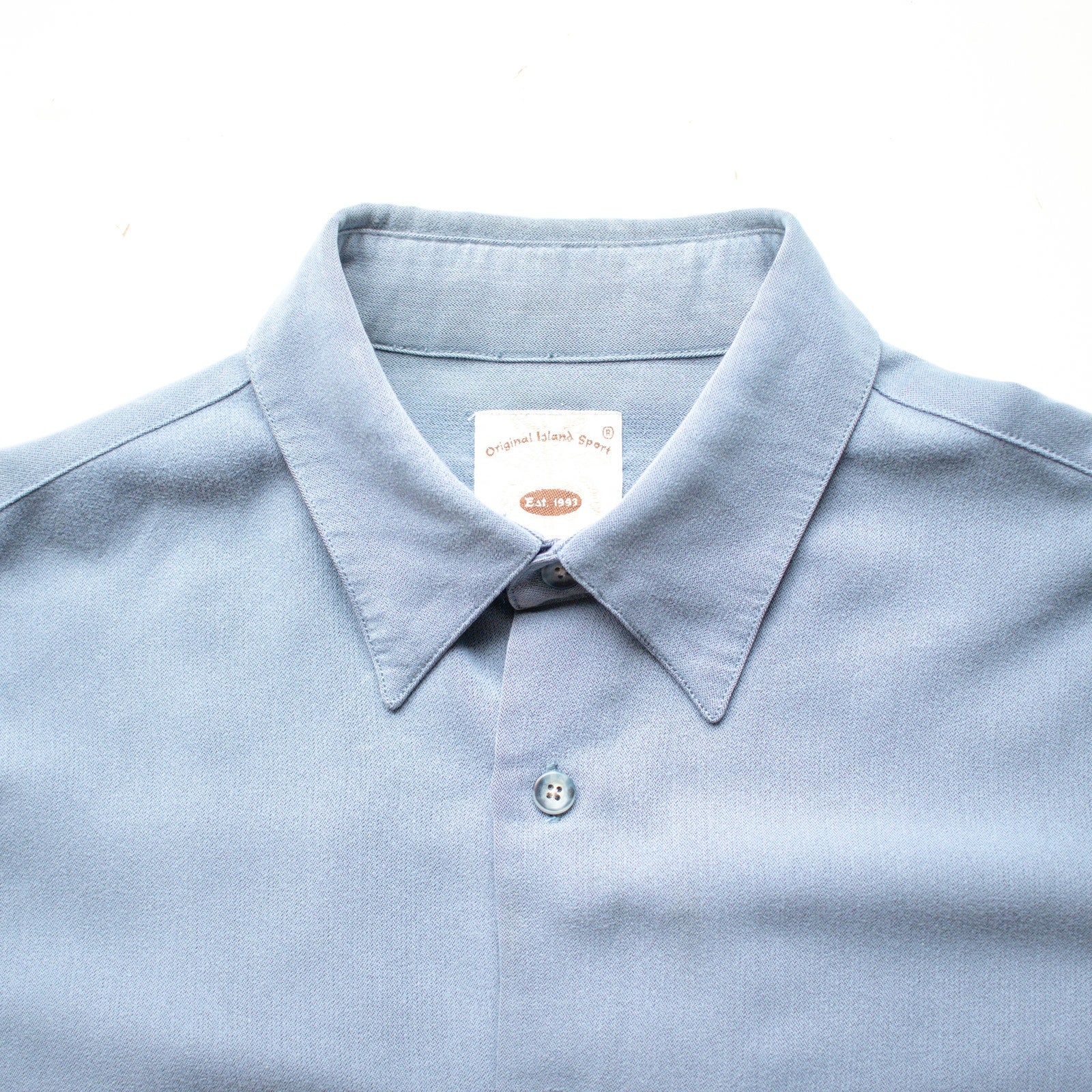 Vintage Powder Blue Button Up Size Large