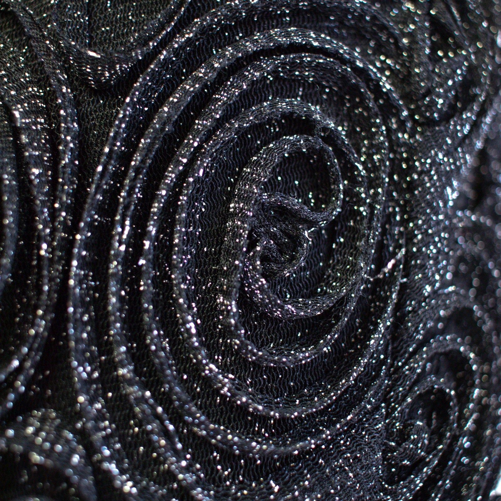 Janice Black Strapless Rosette Top Crepe Skirt Tie Waist Dress Size Small