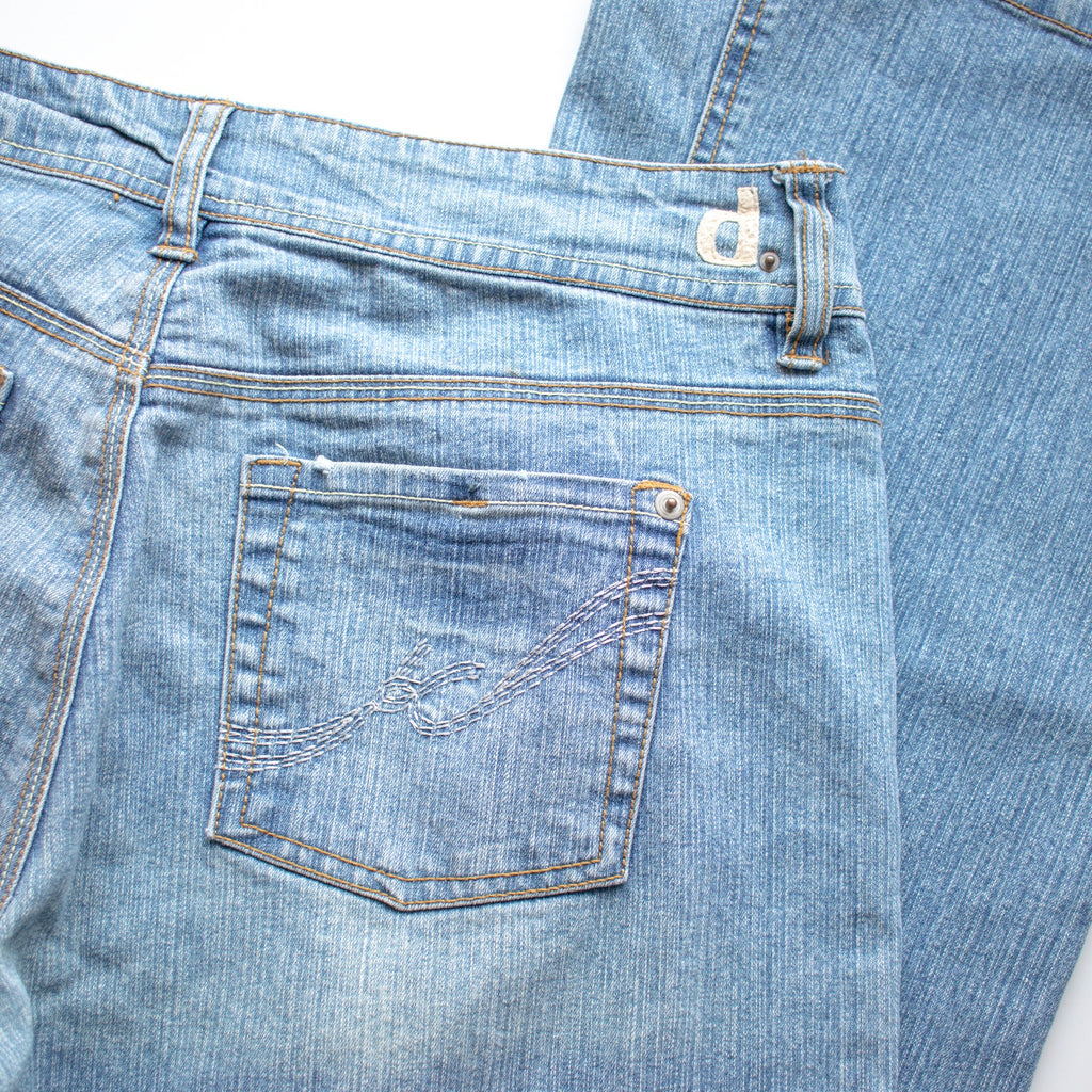 Vintage d. Jeans Y2K Sequin Embroidered Boot Cut Jeans Size 12