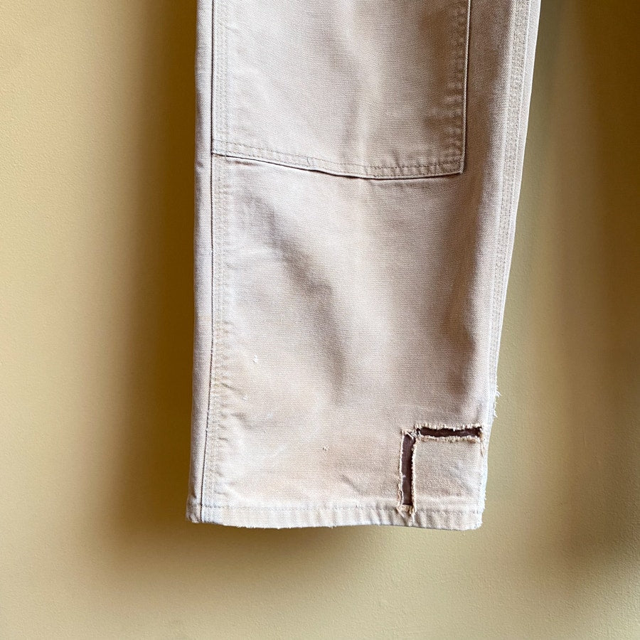 Carhartt Carpenter Pants Double Knee Vintage 90s Light Brown Tan Size 42