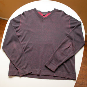 Vintage Tulliano Deep Red Silk Sweater Size Large