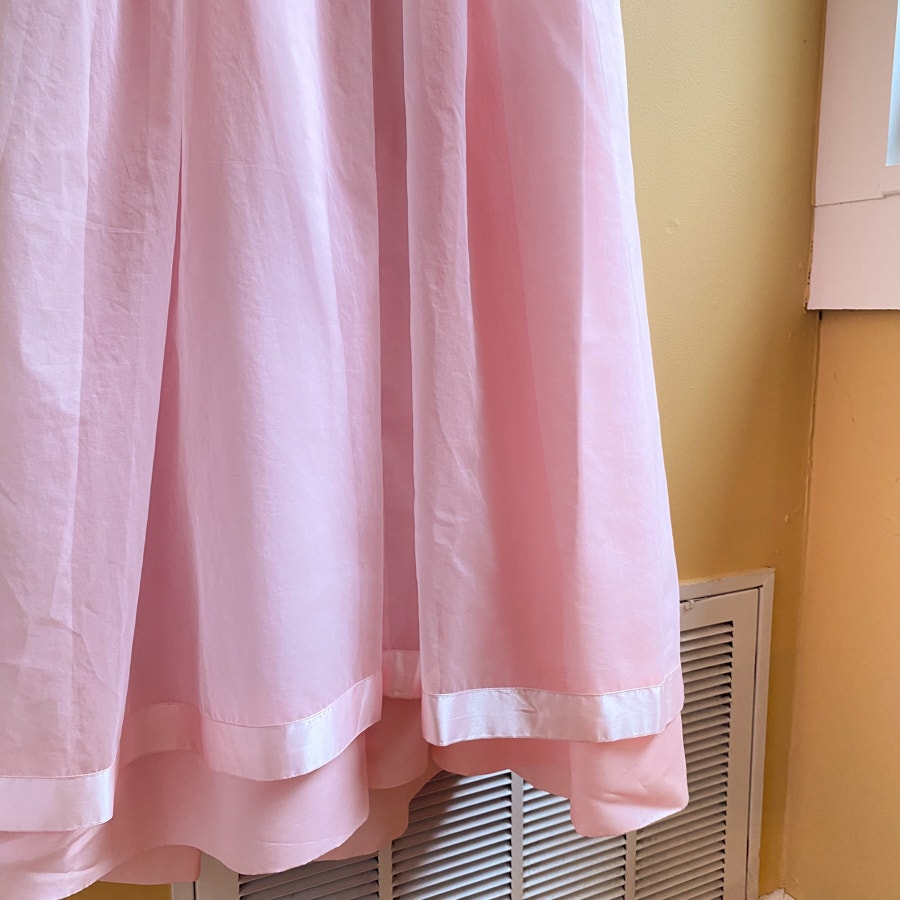 Bridesmaids Dress Vintage 80s Pink Formal Gown
