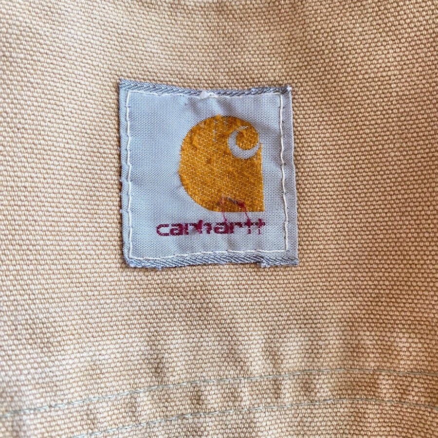 Carhartt Carpenter Pants Double Knee Vintage 90s Light Brown Tan Size 42