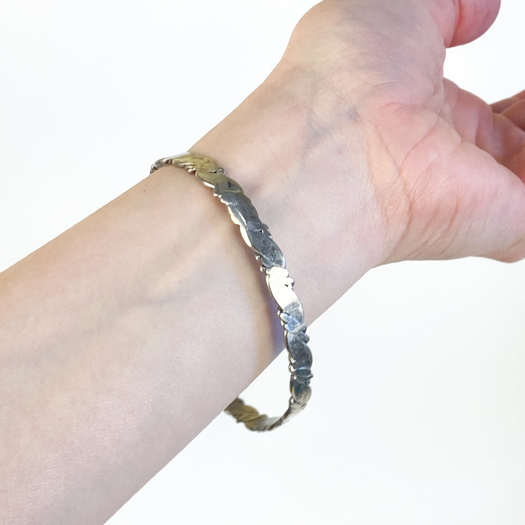 Made in Mexico Bangle Silver Plate