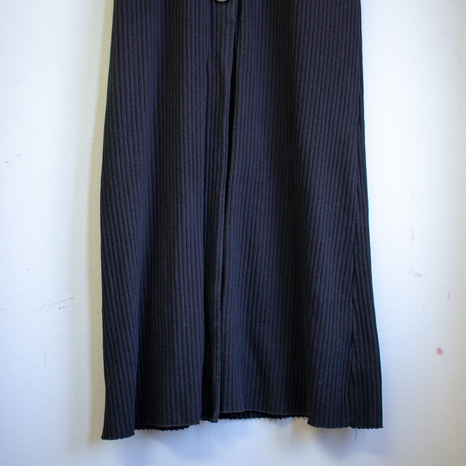 For days Black Ribbed Button-Down Dress Size Small
