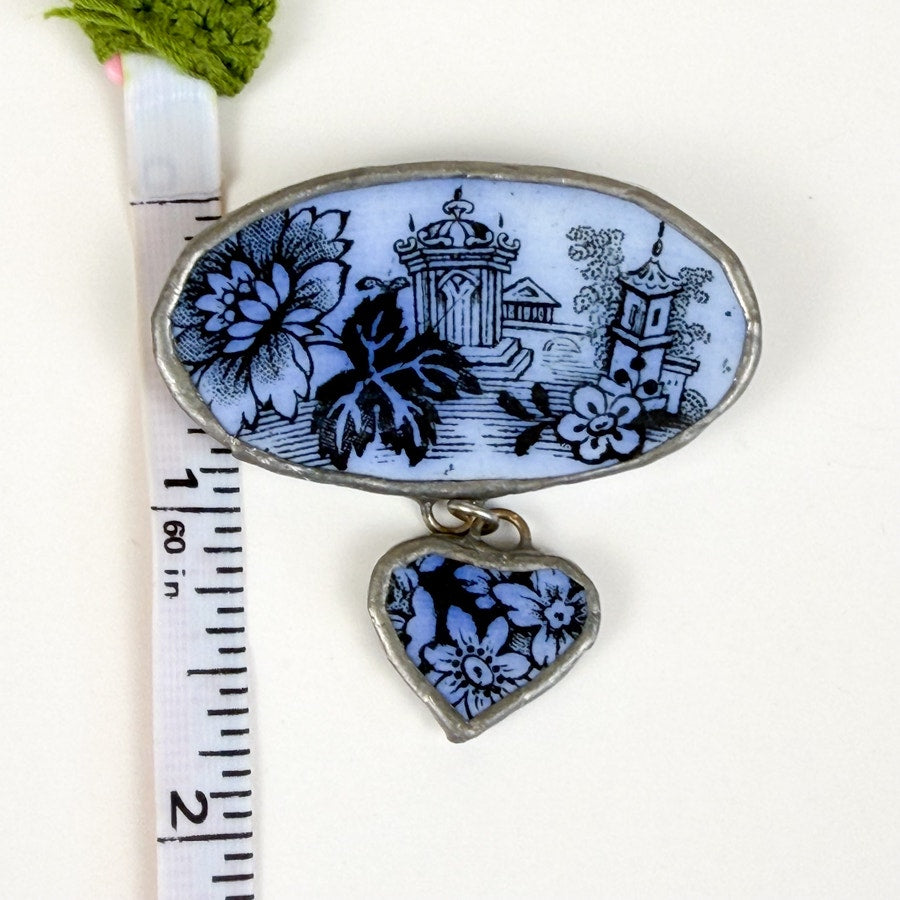 Handmade Vintage Ceramic Brooch