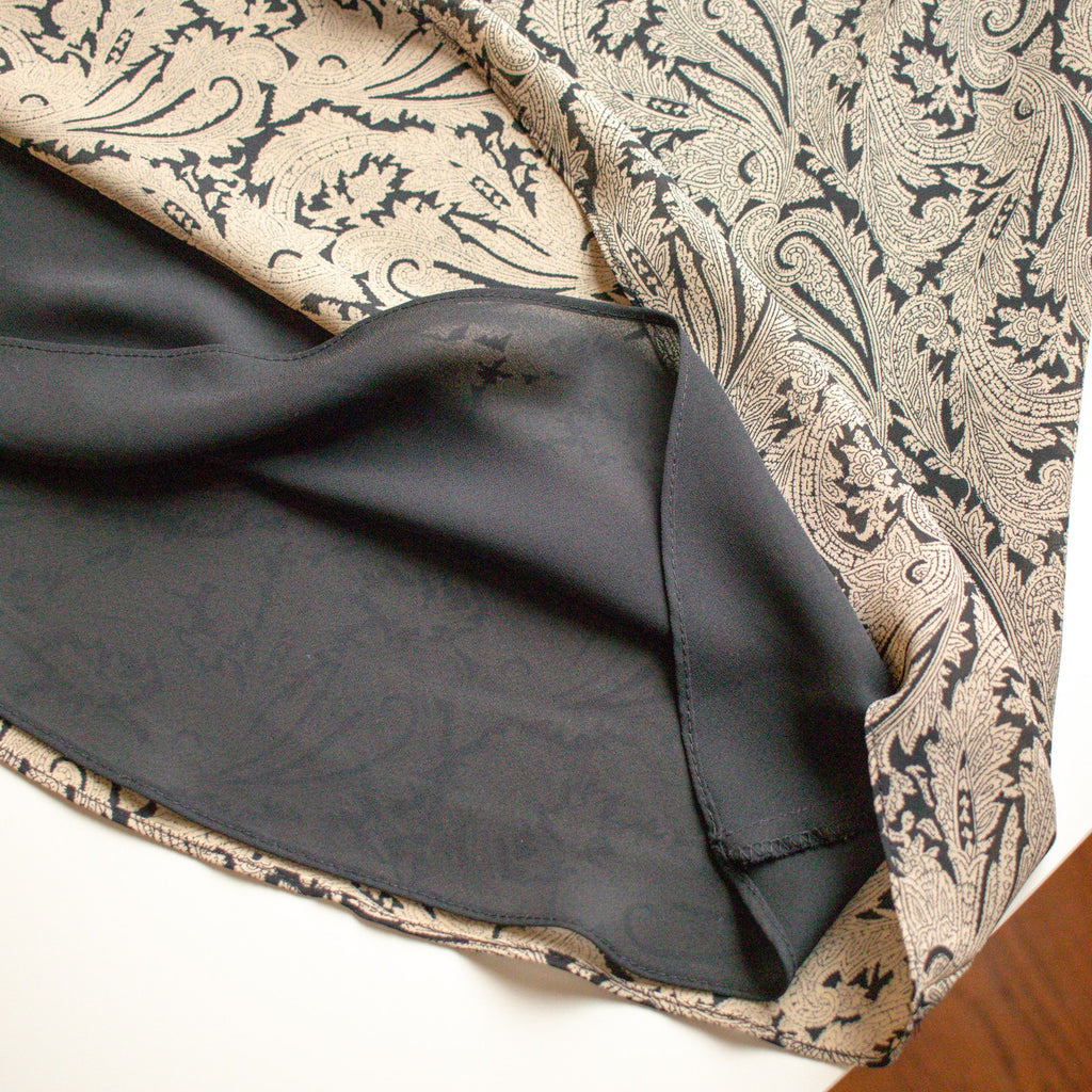 Talbots Paisley A-Line Midi Skirt Size 10