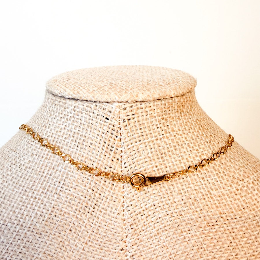 Avon Station Charm Necklace Gold-Tone