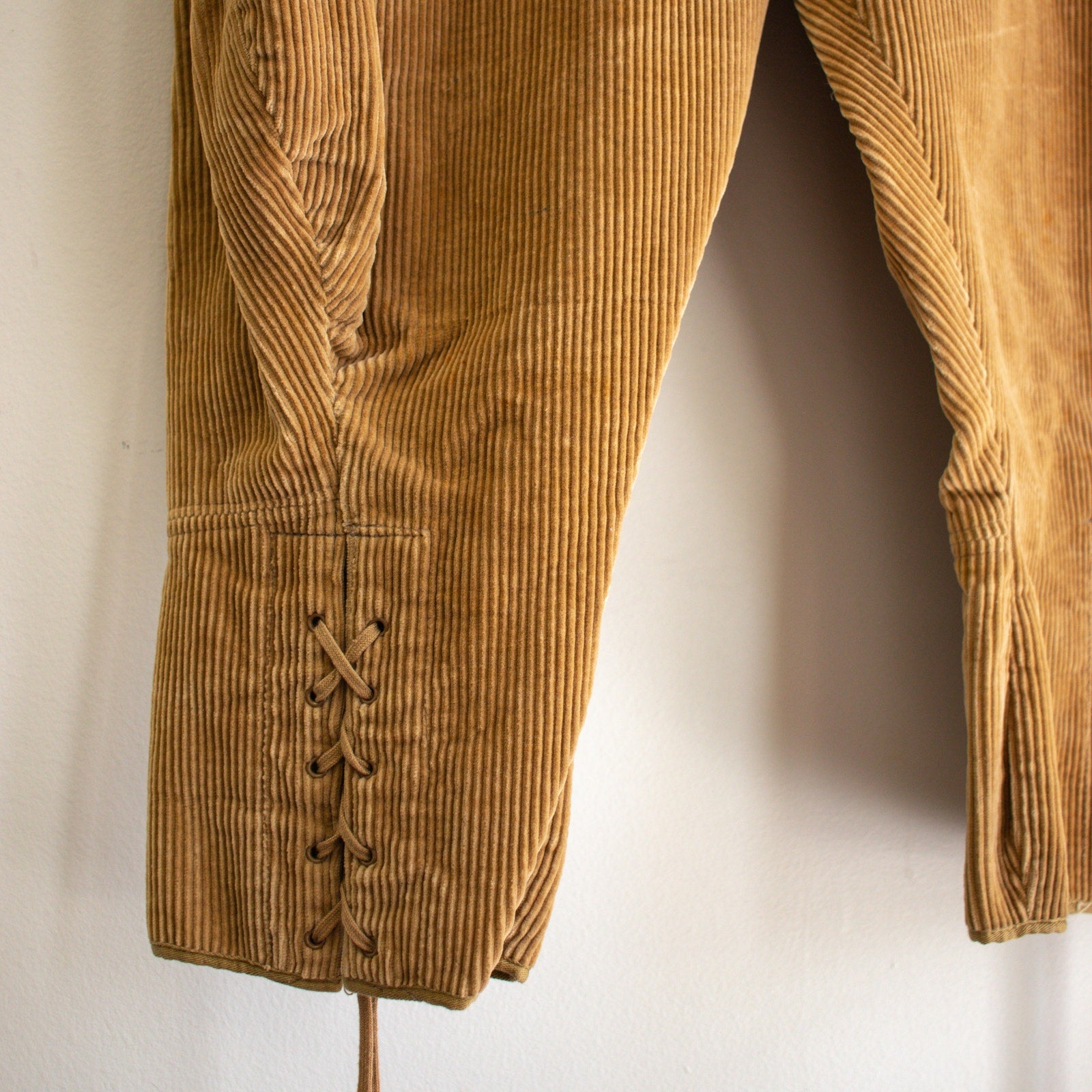 1947 Vintage Beige Corduroy Riding Pants Women's Size Small
