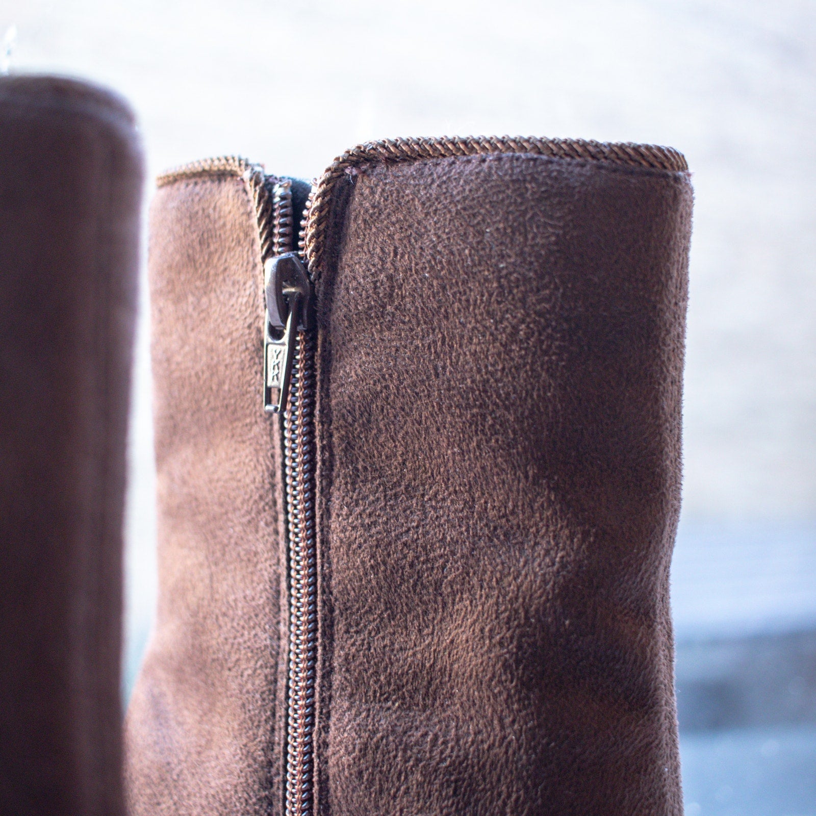 Studio Works Bohemian Brown Heeled Ankle Boots Size 9